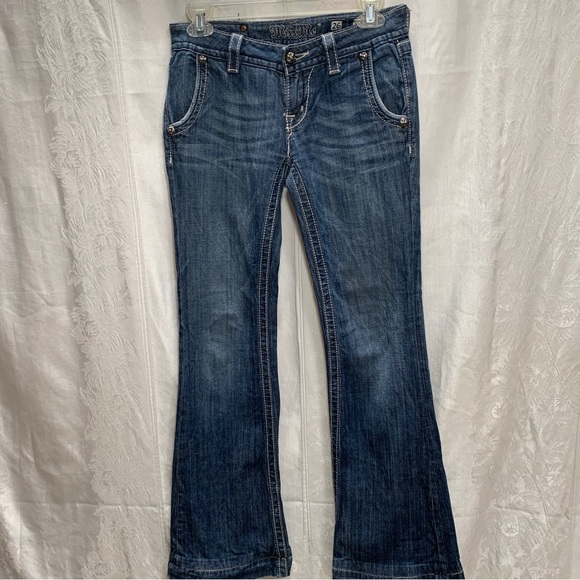 Miss me Boot Cut Womens Jeans Size 26  Distressed Vintage - Picture 4 of 8